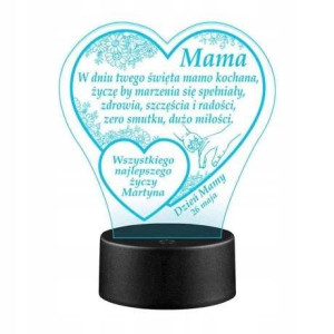 Prezent Statuetka Led Dzień Mamy Matki Upominek