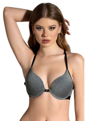 Biustonosz z fiszbinami 75B push up sportowy