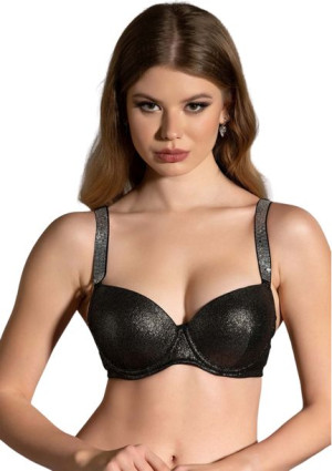 Biustonosz z fiszbinami 95B cekinowe ramiączka