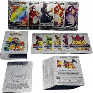 Pokemon Srebrna Karta X55 Kolekcjonerskie Srebrne