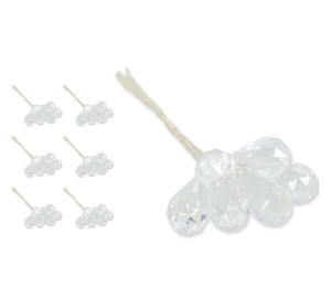 Brylanty na drucikach 12cm kpl 36szt