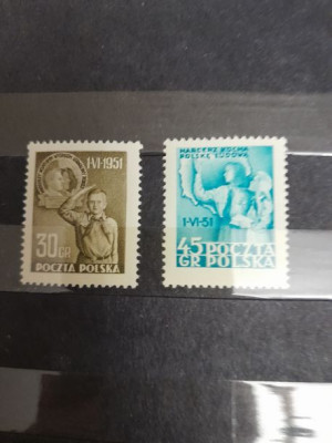 Filatelistyka - Polska - 1951r. - Międzynarodowy Dzień Dziecka