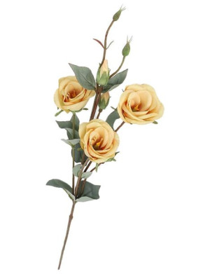 Eustoma gałązka 3+3 żółta 74cm