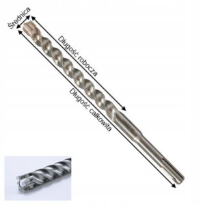Wiertło NEMESIS 2 SDS-PLUS 6X115MM Makita B-57962