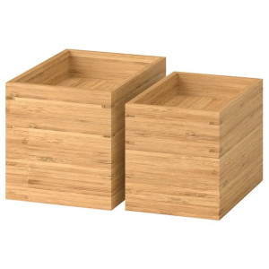 IKEA DRAGAN Komplet łazienkowy 4 szt bambus