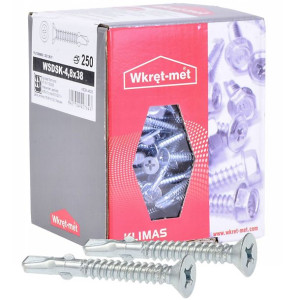 Wkręty Samowiercące Drewno-stal Wsdsk 4,8x38mm 250