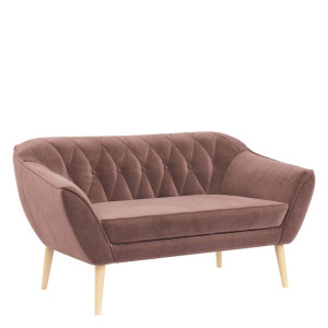 Sofa pikowana 2 osobowa PIKO, w stylu skandynawskim do salonu