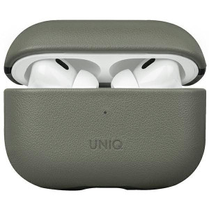 Uniq Etui Terra Airpods Pro 2 Gen. Genuine Leather Zielony/lichen Green