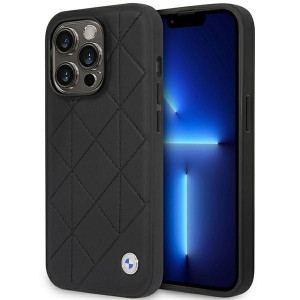 Etui Iphone 14 Pro 6,1" Czarny/black Leather Quilted