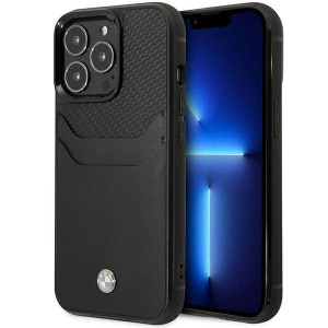 Etui Iphone 14 Pro 6,1" Czarny/black Leather Card Slot