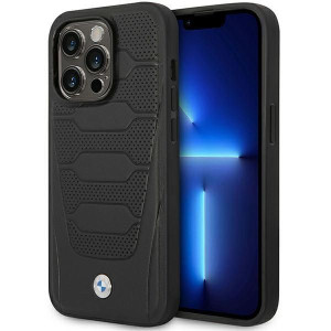 Etui Iphone 14 Pro 6,1" Czarny/black Leather Seats Pattern Magsafe