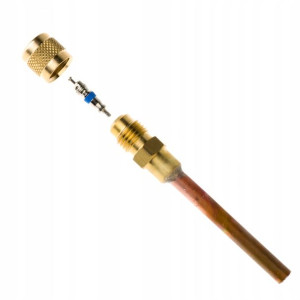 Zawór zaworek serwisowy z rurką SCHRADERA AVX 6mm