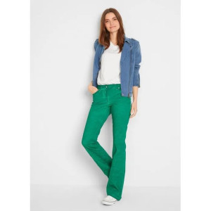 Zielone Jeansy Spodnie Jeansowe Dzwony 50-52 927578