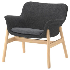 IKEA VEDBO Fotel Gunnared ciemnoszary