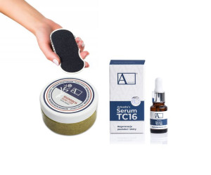 ARKADA Zestaw Serum TC16 11 ml i peeling  70 g + GRATIS tarka