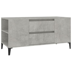 Szafka pod TV, szarość betonu, 102x44,5x50 cm