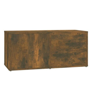 Szafka pod telewizor, przydymiony dąb, 80x34x36 cm