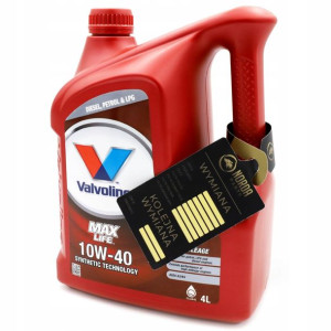 Olej Silnikowy Valvoline MaxLife 10w40 872296 4L