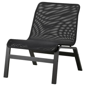 IKEA NOLMYRA Fotel czarny/czarny