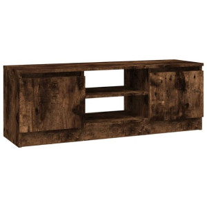 Szafka pod TV, z drzwiczkami, przydymiony dąb, 102x30x36 cm