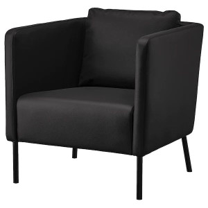 IKEA EKERO Fotel Bomstad czarny