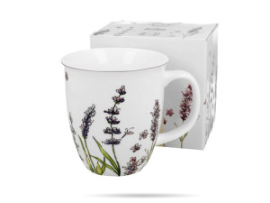 Duży kubek porcelanowy Kubas Lawenda 650 ml DUO