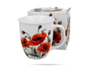Duży kubek porcelana Kubas Maki Poppies 650 ml DUO