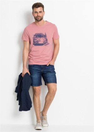 Bonprix Granatowe Jeansowe Krótkie Spodenki Bermudy Slim Fit 64-66 933895