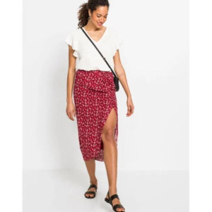 Spódnica Midi W Kwiaty Z Rozcięciem 42-44 924076