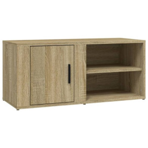 Szafka pod TV, dąb sonoma, 80x31,5x36 cm