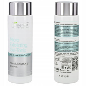 Bielenda EXFOLIATION FACE PROGRAM Mikrozłuszczający żel- tonik, 200 ml