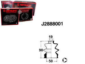 Zestaw Osłony Przegubu Nipparts 4411982012 4411982