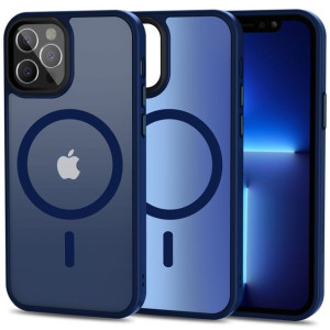 MagSafe Etui do iPhone 12 / 12 Pro Matte Navy Tech-Protect MagMat