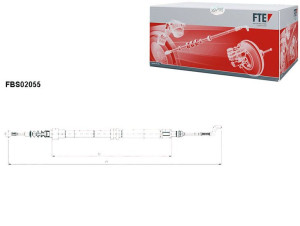 Linka Hamulca Ręcznego Vw Tył T4 90-03 Le Pr Fte