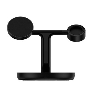 Ładowarka Indukcyjna Baseus Stojak 3W1 15W Magsafe  ( Czarna )