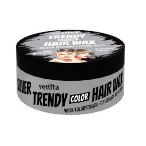 Venita Trendy Color Hair koloryzujący wosk do stylizacji włosów Silver 75g