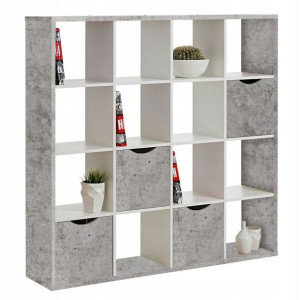 Dwustronny Regał Otwarty 145x34x146 Cm