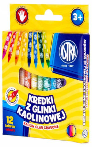 Kredki glinki kaolinowej 12szt Astra 316121005