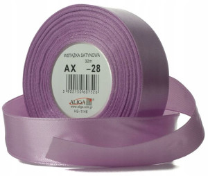 Wstążka satynowa Aliga FIOLETOWA 12mm 32m AX12-28