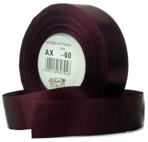 Wstążka satynowa Aliga ŚLIWKOWA 6mm 32m AX06-60