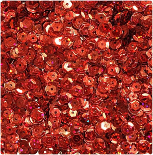 Cekiny łamane OKRĄGŁE 8mm 10g czerwone CK03