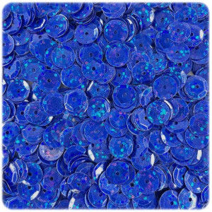 Cekiny łamane OKRĄGŁE 8mm 10g niebieskie CK06