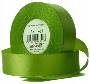 Wstążka satynowa Aliga B. ZIELONA 6mm 32m AX06-21