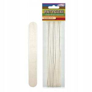 Patyczki kreatywne naturalne Aliga 25szt PK-0029
