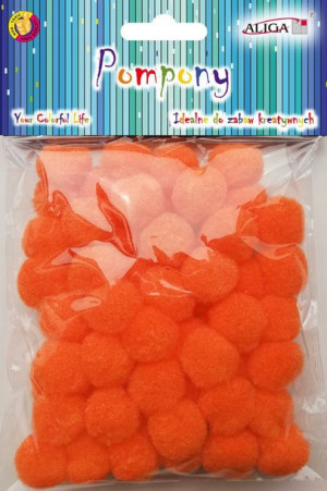Pompony dekoracyjne Aliga Pomar. 2cm 60szt POM-407