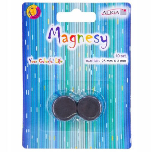 Magnesy Aliga blister 10szt 25mm/3mm MAG-3508