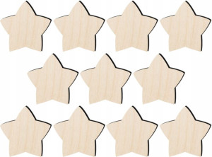 Scrapki skrapki gwiazdki gr.3mm 30x30mm 10szt SK26