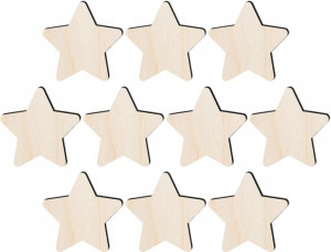 Scrapki skrapki gwiazdki gr.3mm 30x30mm 10szt SK49