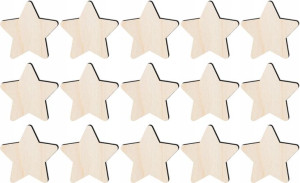 Scrapki skrapki gwiazdki gr.3mm 20x20mm 15szt SK51