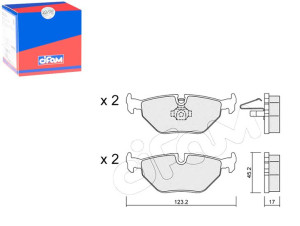 Klocki Hamulcowe Bmw 3 E46 98-05 Tył Cifam